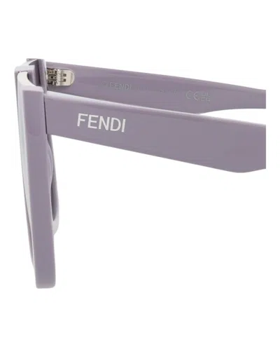 Fendi Bold Shield-frame Acetate Sunglasses With Saddle Nose Bridge