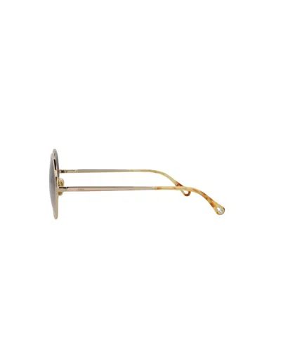 Chloé Round-frame Metal Sunglasses With Comfortable Nose Pads
