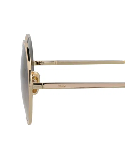 Chloé Round-frame Metal Sunglasses With Comfortable Nose Pads