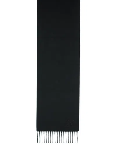 Max Mara Navy Wsdalia Scarf In Black