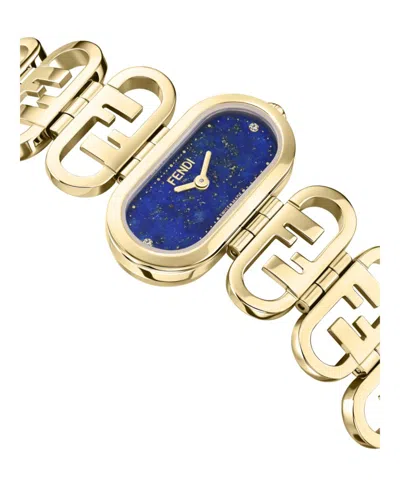 Fendi O'lock Diamond Watch With Blue Sunray Dial | ModeSens
