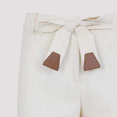 Zimmermann Relaxed Fit Multicolour Linen Trousers