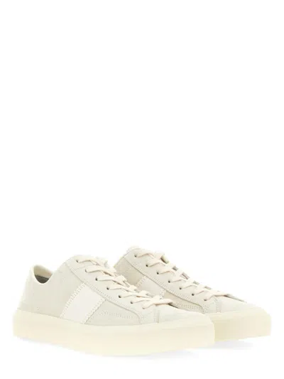 Tom Ford Suede Sneakers With Contrasting Stripe
