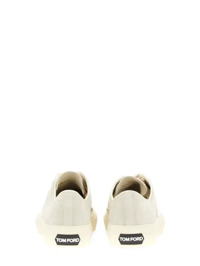 Tom Ford Suede Sneakers With Contrasting Stripe