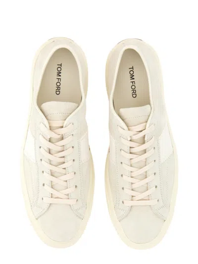 Tom Ford Suede Sneakers With Contrasting Stripe