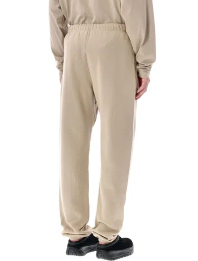 Fear Of God Vintage Core Fleece Sweatpants With Elastic Cuffs And In-seam Pockets In Neutral