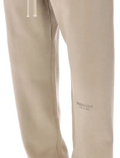 Fear Of God Vintage Core Fleece Sweatpants With Elastic Cuffs And In-seam Pockets In Neutral