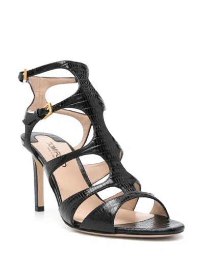 Tom Ford High Stiletto Sandals With Cut-out Straps