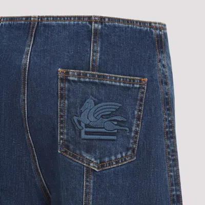 Etro Pegaso-embroidered Straight-leg Jeans