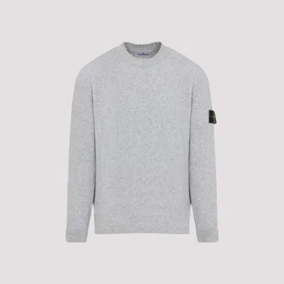 Stone Island Dark Grey Wool Sweater