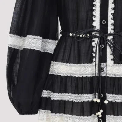 Zimmermann Rhiannon Billow Maxi Dress In Black