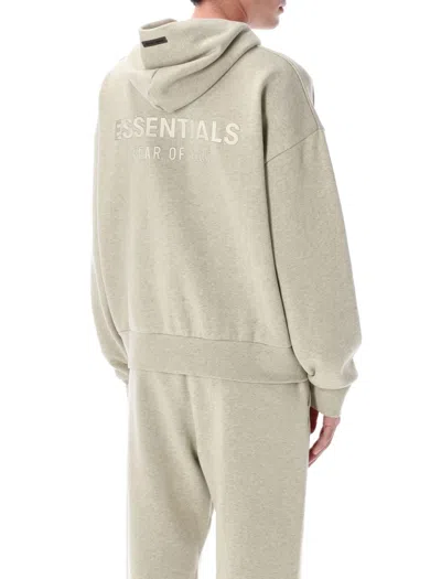 Fear Of God Classic Full-zip Hoodie With Double-layer Design And Unique Branding In Gray