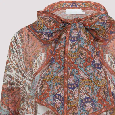 Zimmermann Rhiannon Multicolor Ramie Blouse