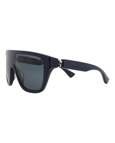 Alexander Mcqueen Shield-frame Recycled Acetate Sunglasses