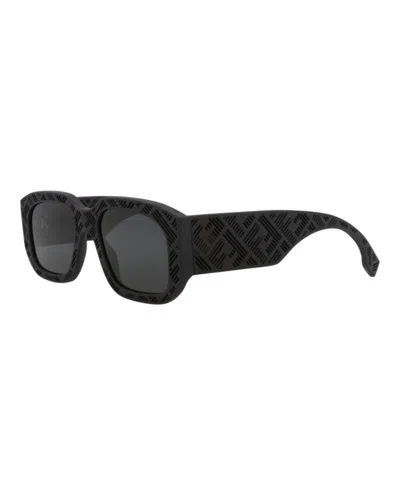 Fendi Square-frame Injection Sunglasses With Saddle Nose Bridge