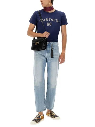 Valentino Crew Neck Graphic And Text Design