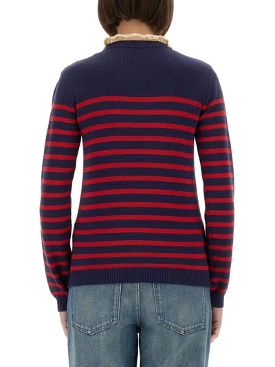 Valentino Knitwear Sweater Asymmetric Neck Design