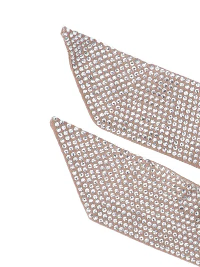 Giuseppe Di Morabito Embellished Scarf With Pointed Ends And Rhinestone Detailing