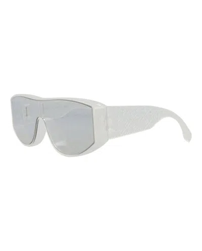 Fendi Shield-frame  Sunglasses With Saddle Nose Bridge