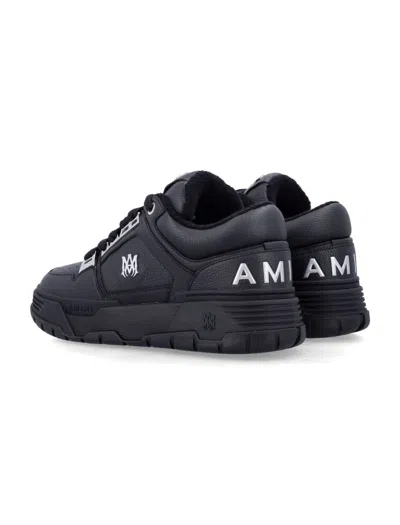 Amiri Black Sneakers With Logo Patch On The Side And Logo Lettering On The Rear In Leather Man