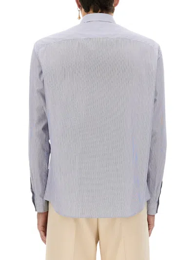 Valentino Striped Shirt With Embroidered Logo