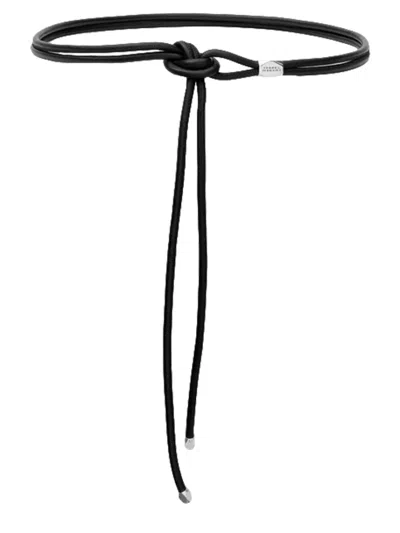 Isabel Marant Adjustable Knot Detail Belt With Metal Tips