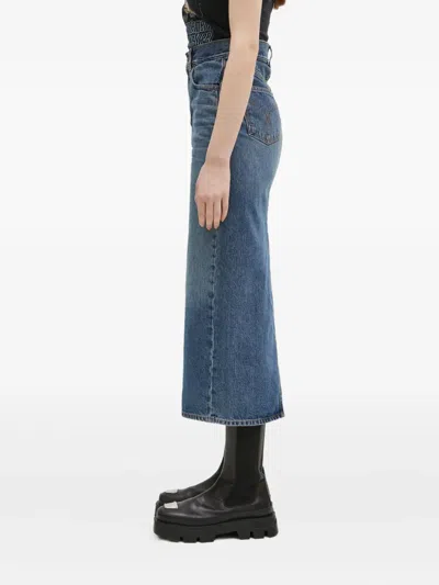 Fiorucci High-waisted Denim Midi Skirt