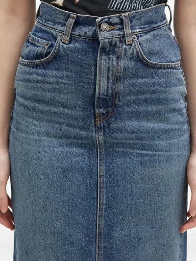 Fiorucci High-waisted Denim Midi Skirt