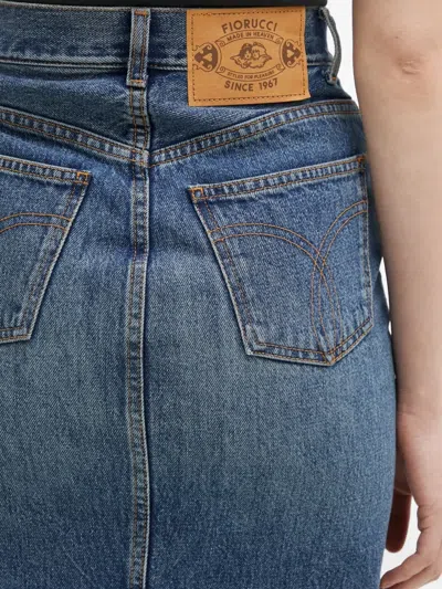 Fiorucci High-waisted Denim Midi Skirt