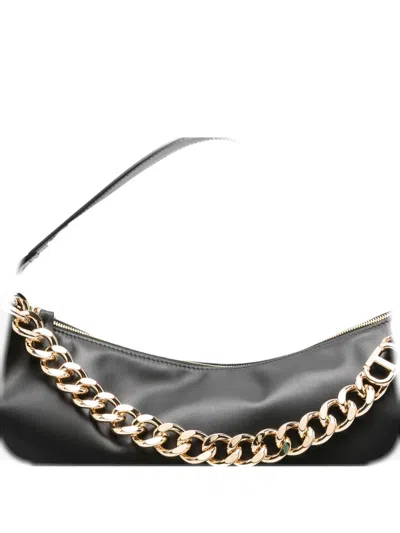 Twinset Liliane Chain-embellished Shoulder Bag In Black