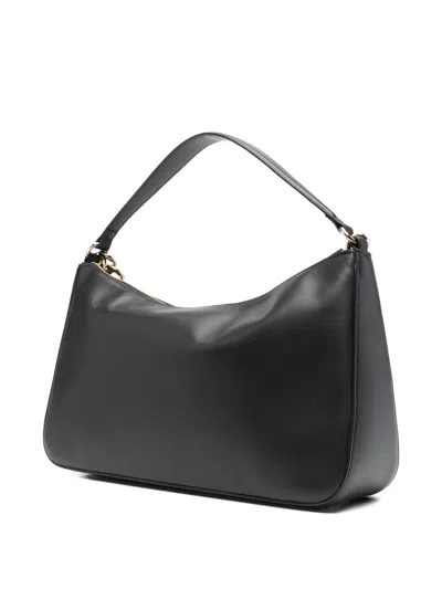 Twinset Liliane Chain-embellished Shoulder Bag In Black
