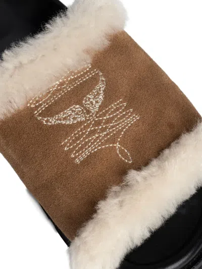 Zadig & Voltaire Embroidered Sandals In Neutral