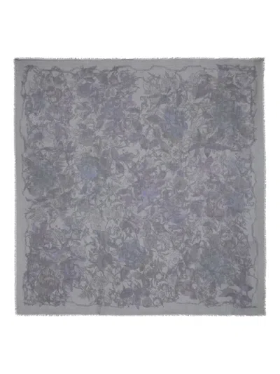 Zadig & Voltaire Kerry Printed Scarf In Gray