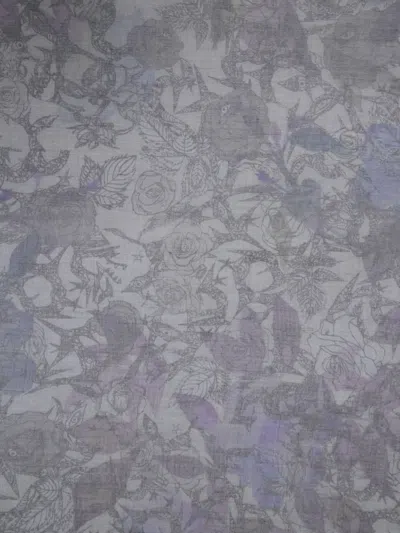 Zadig & Voltaire Kerry Printed Scarf In Gray