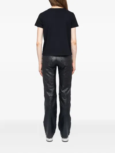 Zadig & Voltaire Alys Voltaire Paris Cotton Graphic T-shirt In Black