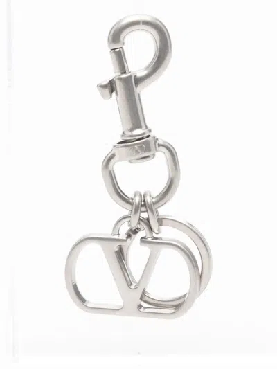 Valentino Vlogo Signature Keyring In Metallic