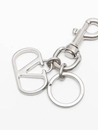 Valentino Vlogo Signature Keyring In Metallic