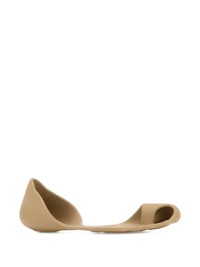 Balenciaga Flat Sole Open Toe Eva Zero Sneakers In Brown