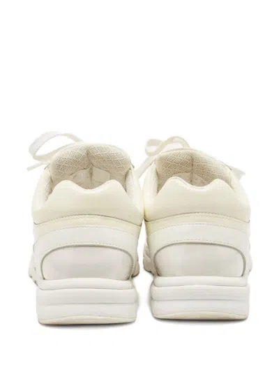 Pre-owned Chanel Cc Logo Leather Sneakers