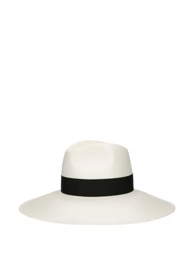 Borsalino Sophie Panama Hat In White