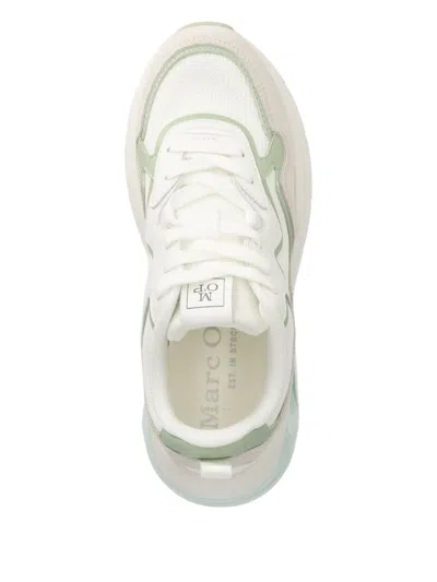 Marc O'polo Mesh-panelled Chunky Sneakers In White