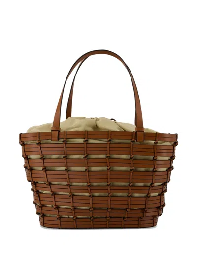 Vanessa Bruno Panier Woven Medium Tote Bag