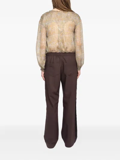 Zadig & Voltaire Evy Drawstring Trousers In Brown