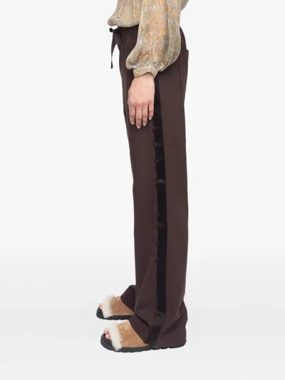 Zadig & Voltaire Evy Drawstring Trousers In Brown