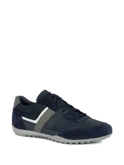 Geox Wells Lace-up Sneakers In Blue