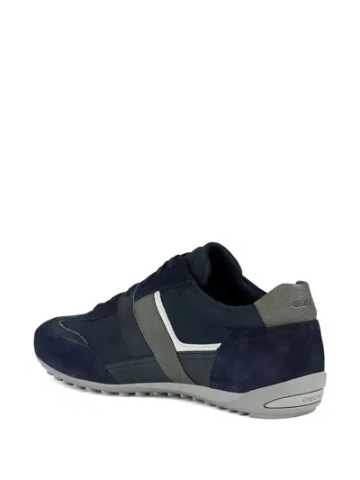 Geox Wells Lace-up Sneakers In Blue