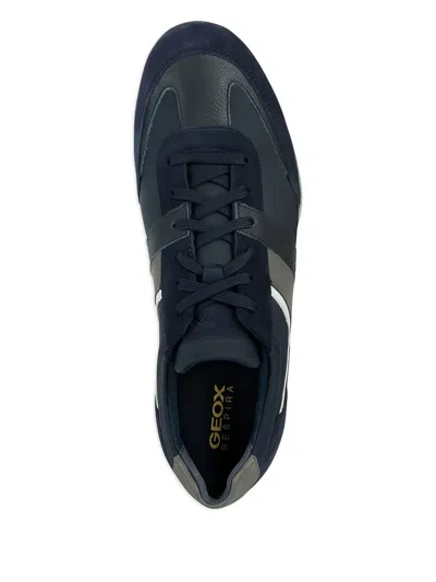 Geox Wells Lace-up Sneakers In Blue