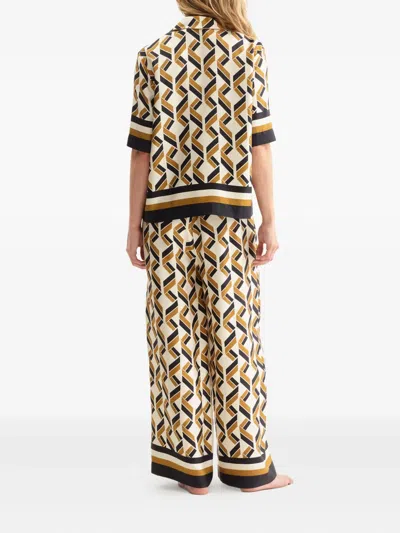 Eres Tube Geometric-print Short-sleeve Shirt In Multi