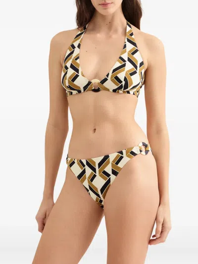 Eres Alchime Patterned Bikini Bottoms In White