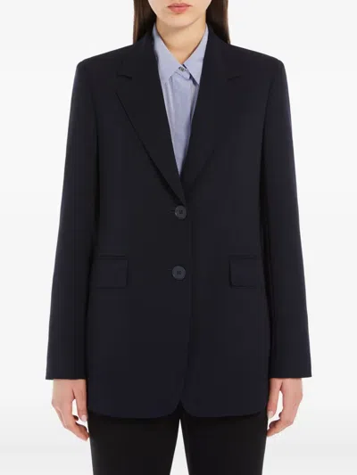 Max Mara Single-breasted Blazer In Black